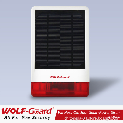 2013 New Wireless Solar Energy Alarm Siren
